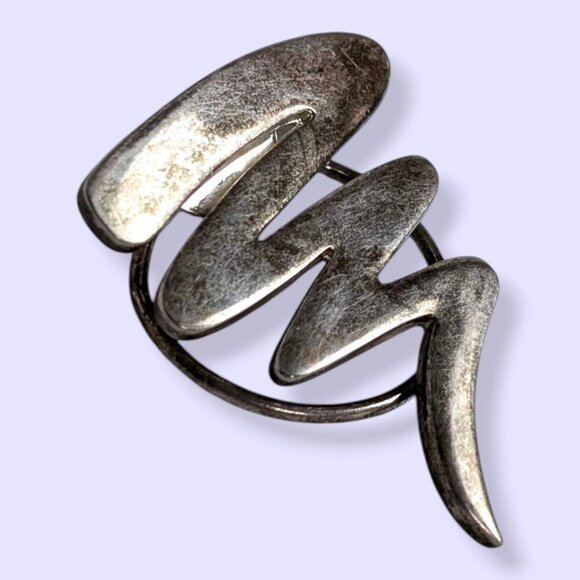 (2/$20) Vintage Distressed Scarf Clip - Picture 2 of 6